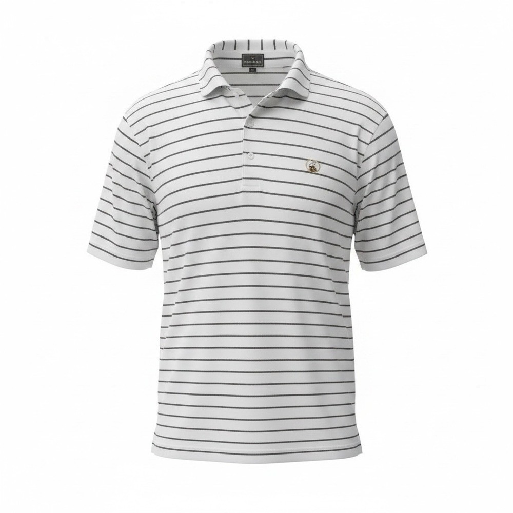 Golf At The Lost Tree Club Fennec Men's L Striped Short Sleeve Polo Shirt